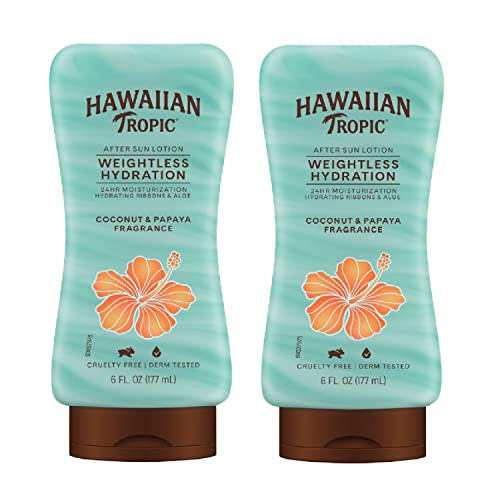  Hawaiian Tropic Weightless Hydration After Sun Lotion 4-Count