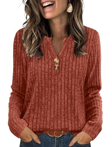 Lightweight V Neck Sweater Tops