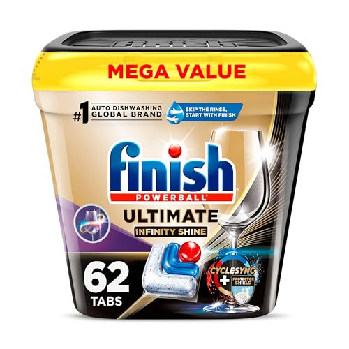 Finish 62 Count Ultimate Infinity Shine Dishwasher Pods
