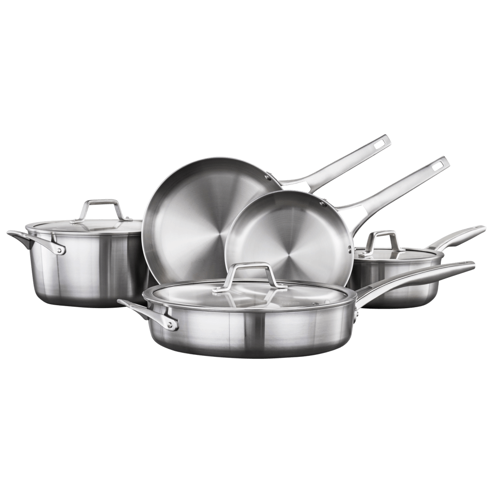 Calphalon Premier 8-Piece Stainless Steel Cookware Set