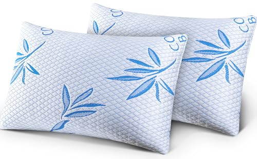 Wuly4ever Shredded Memory Foam Pillow, Set of 2