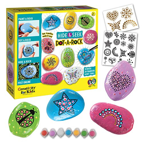 Creativity for Kids Hide and Seek Dot A Rock Painting Kit
