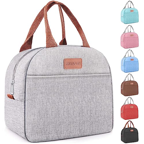 11L EASYFUN Insulated Lunch Bag Cooler w/ Carry Handle (Gray)
