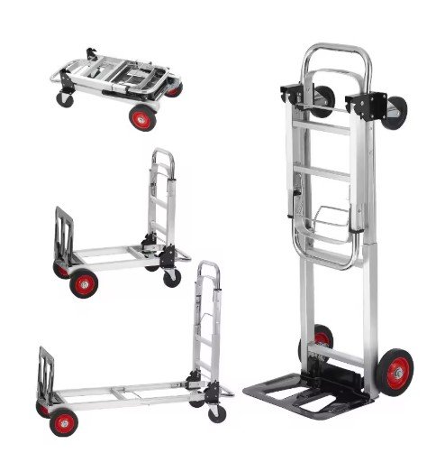 Aluminum Folding Hand Truck 2-in-1 Design