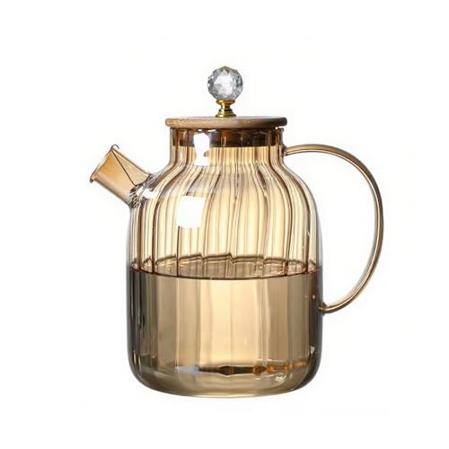 Stovetop Safe Glass Teapot with Removable Filter