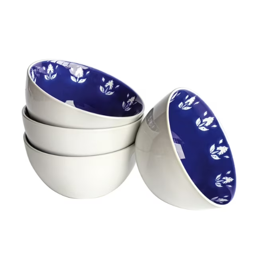 Sofia Home Indigo Stoneware Round Bowls