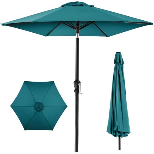 Best Choice Products 10ft Outdoor Steel Polyester Market Patio Umbrella w/Crank