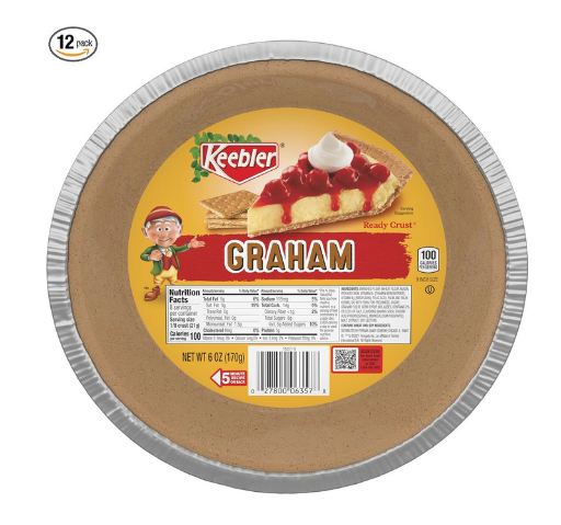 Keebler Ready Crust Graham Cracker Pie Crusts, 12 Count