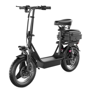 MIHOVER 550W Electric Scooter with Seat and Baskets