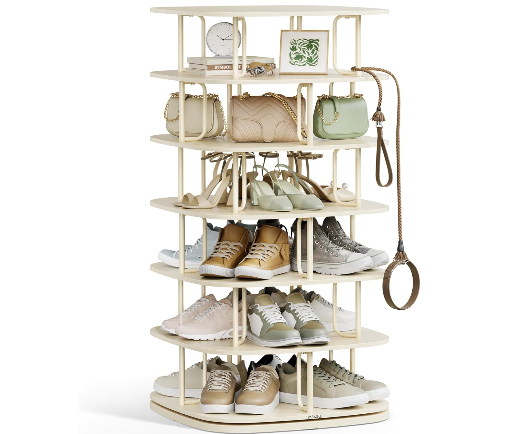 VASAGLE 7-Tier Rotating Shoe Rack