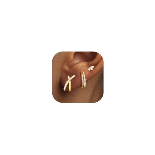Turandoss Gold Earrings - 3 Pairs