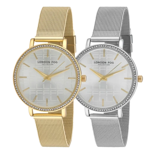 London Fog Women's Buckingham Mesh Strap Watch