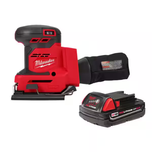 Milwaukee M18 Cordless Sheet Sander with Battery