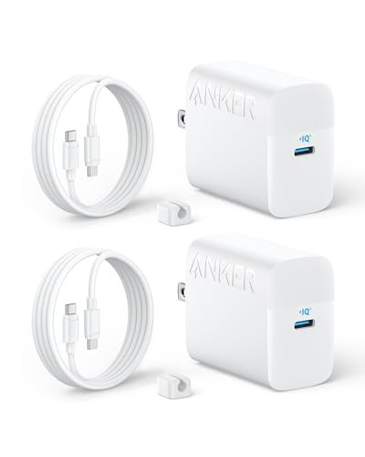 Anker 45W USB-C Fast Chargers, 2-Pack with Cables
