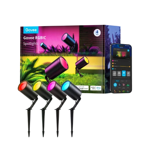 4-Pack Govee Outdoor Spot Lights