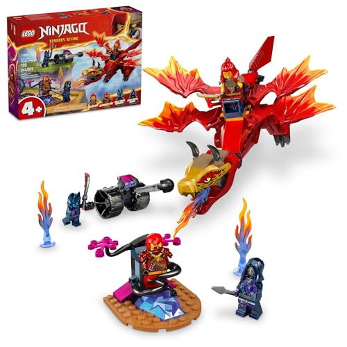 LEGO NINJAGO Kai’s Source Dragon Battle Ninja Building Kit, 120 Pcs.