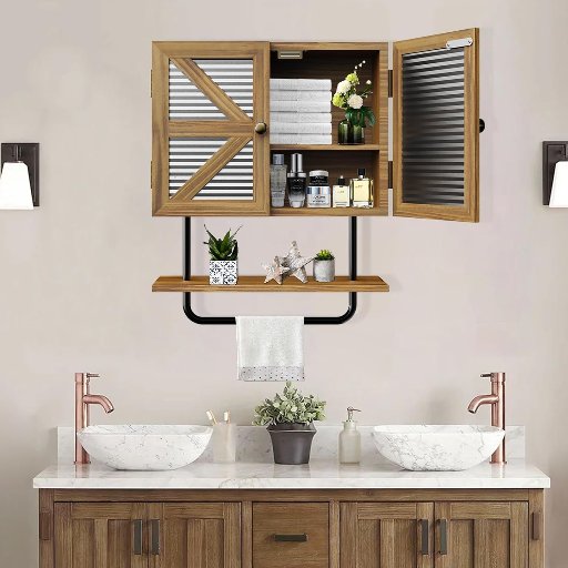 Butizone Small Bathroom Wall Cabinet