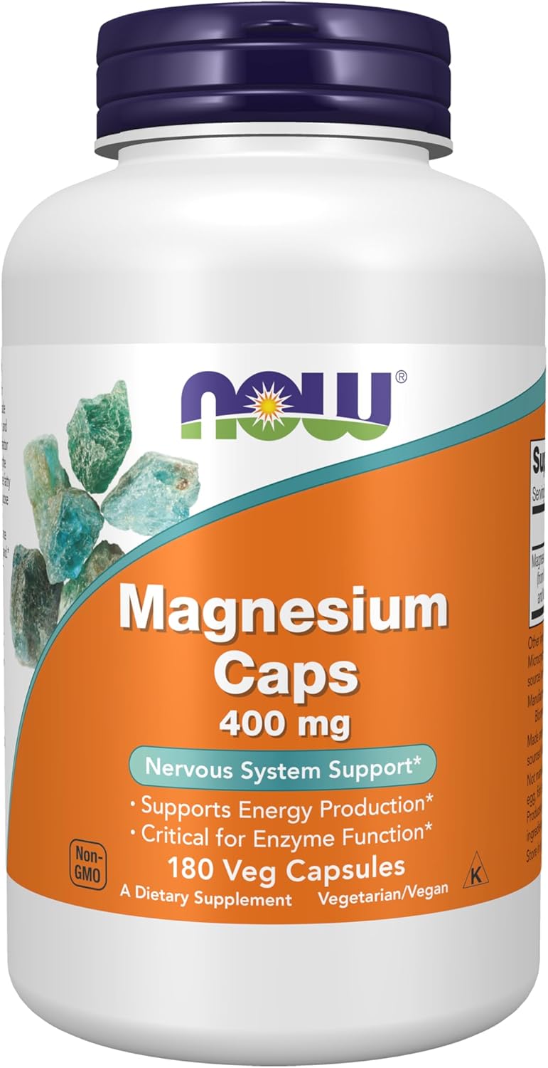 NOW Foods Magnesium 400mg, Nervous System Support