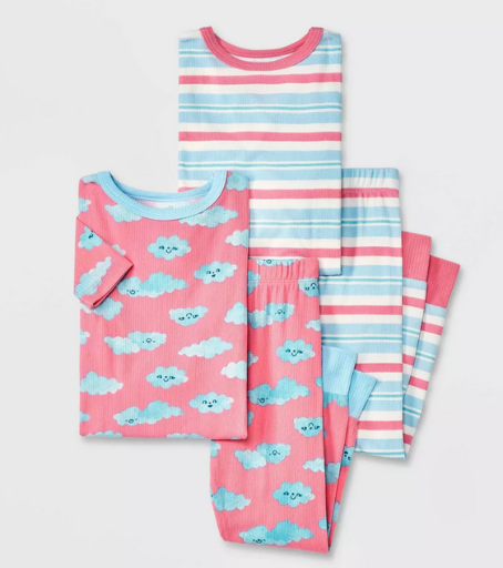 Toddler 4 PC Ribbed Pajama Set by Cat & Jack