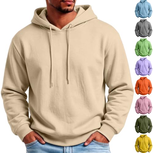 Fleece Hooded Sweatshirt for Men  Deal