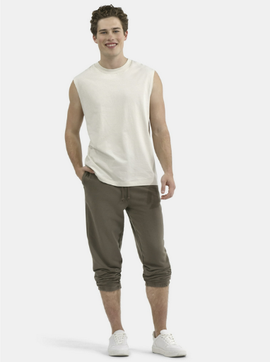 No Boundaries Men's Oversized Sleeveless Cotton Muscle Tee