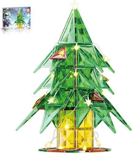 PicassoTiles Magnetic Tiles LED Light-Up Tree