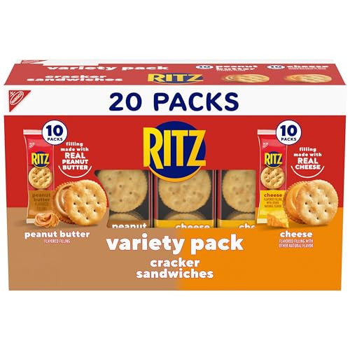 RITZ Peanut Butter and Cheese Sandwich Crackers Variety Pack