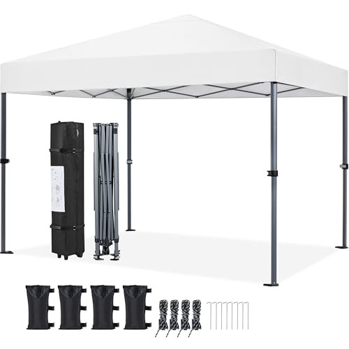 Yaheetech 10x10 1-Person Setup Pop Up Canopy Tent