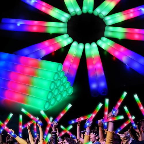 Colorful LED Foam Sticks - 46ct