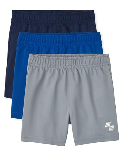 The Children's Place Boys and Toddler Athletic Basketball Casual Shorts, 3 Pack