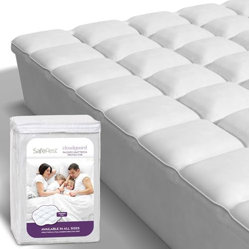 SafeRest CloudGuard Queen Size Hybrid Mattress Protector & Pad