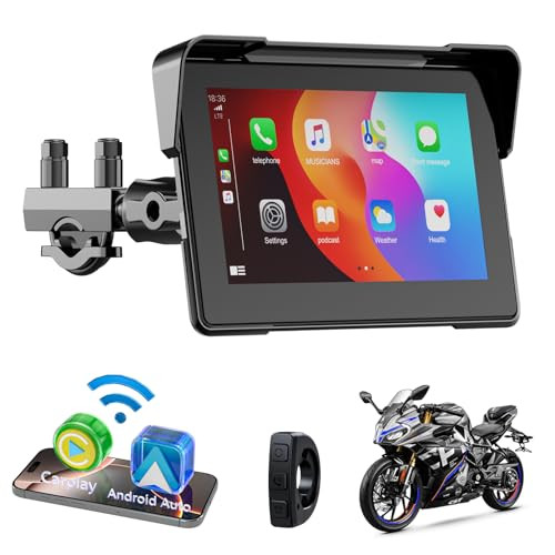 Accfly Motorcycle Apple Carplay / Android Auto Screen & GPS