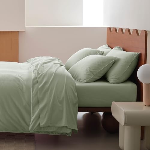 Double Stitch Organic Cotton Sheets Cal King Size