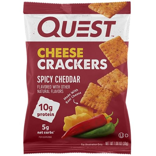 Quest Nutrition Spicy Cheddar Cheese Crackers 12-Pack