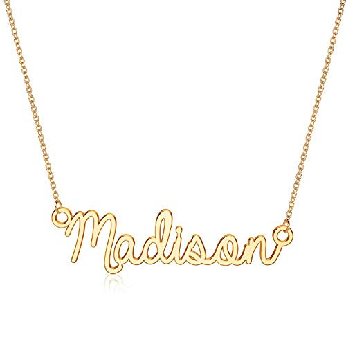 14K Gold Plated Name Pendant Necklace