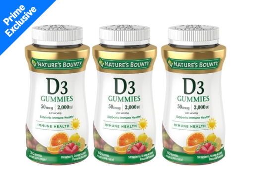 Nature's Bounty Vitamin D3 Gummies 3-Pack