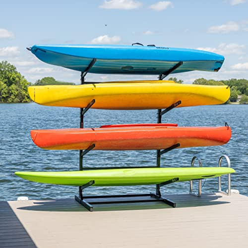 4 Tier Teal Triangle Freestanding Kayak Storage Rack
