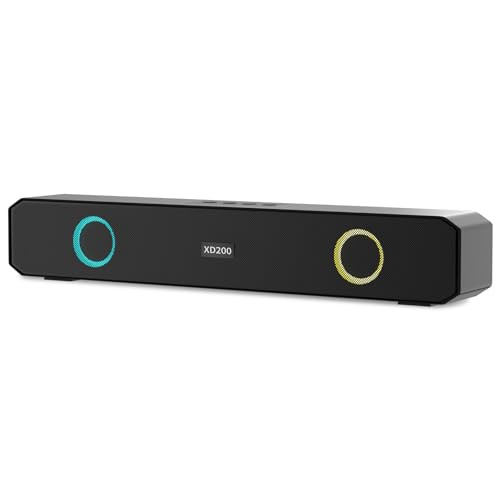 Portable Bluetooth Speaker with Multi-Color Flashing Lights