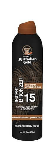 Australian Gold Continuous Spray Sunscreen with Instant Bronzer
