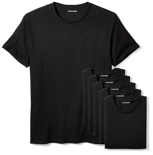 6-Pack Amazon Essentials Men's Crew Neck T-Shirts