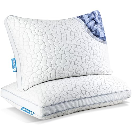 Shredded Memory Foam King Pillows, 2 Pack
