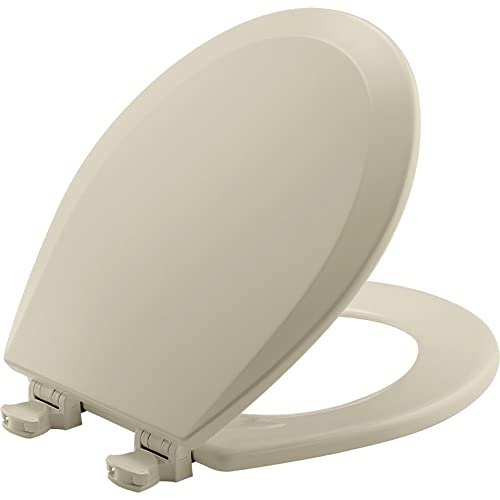 Bemis 500EC Durable Wood Toilet Seat with Easy Clean Hinges Round Deal
