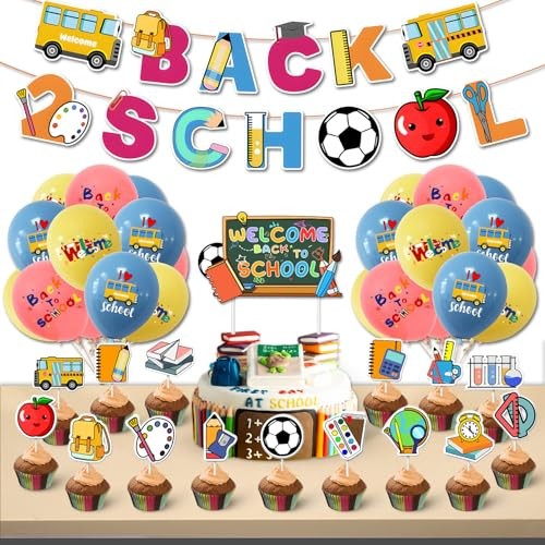 Back to School Party Decorations Set