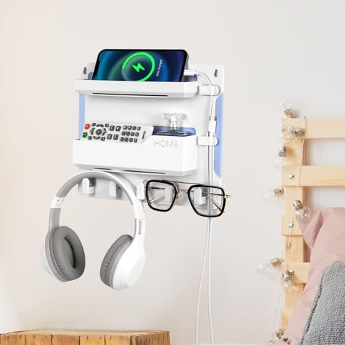 Bedside Wall Mount Shelf Adhesive Organizer