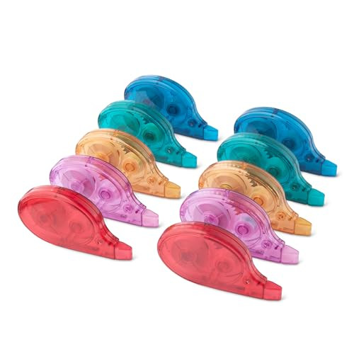 Amazon Basics White-Out Correction Tape 10-Pack