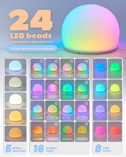 WattBubble Night Light for Kids