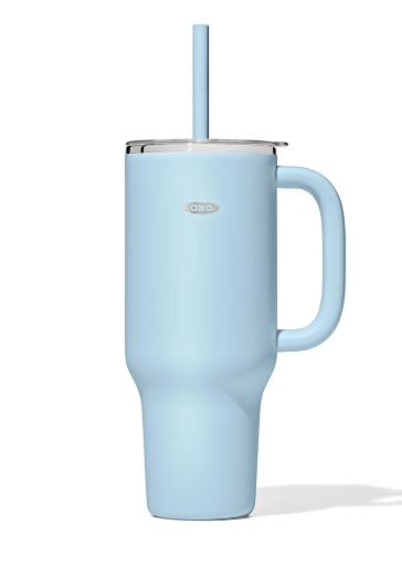 OXO Strive Tumbler with Handle and Straw