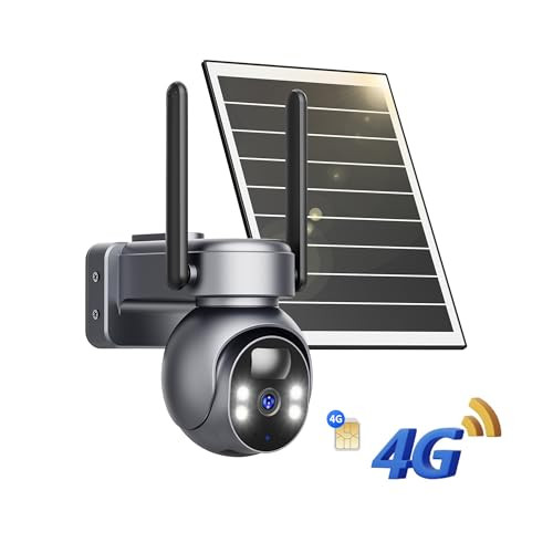 LIWAN 4G LTE Cellular Outdoor Security Camera Wireless