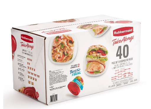 Rubbermaid TakeAlongs 40 Piece Food Storage Set