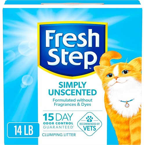Fresh Step Clumping Cat Litter, Unscented, 14 Lbs.